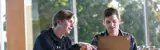 Two students discussing