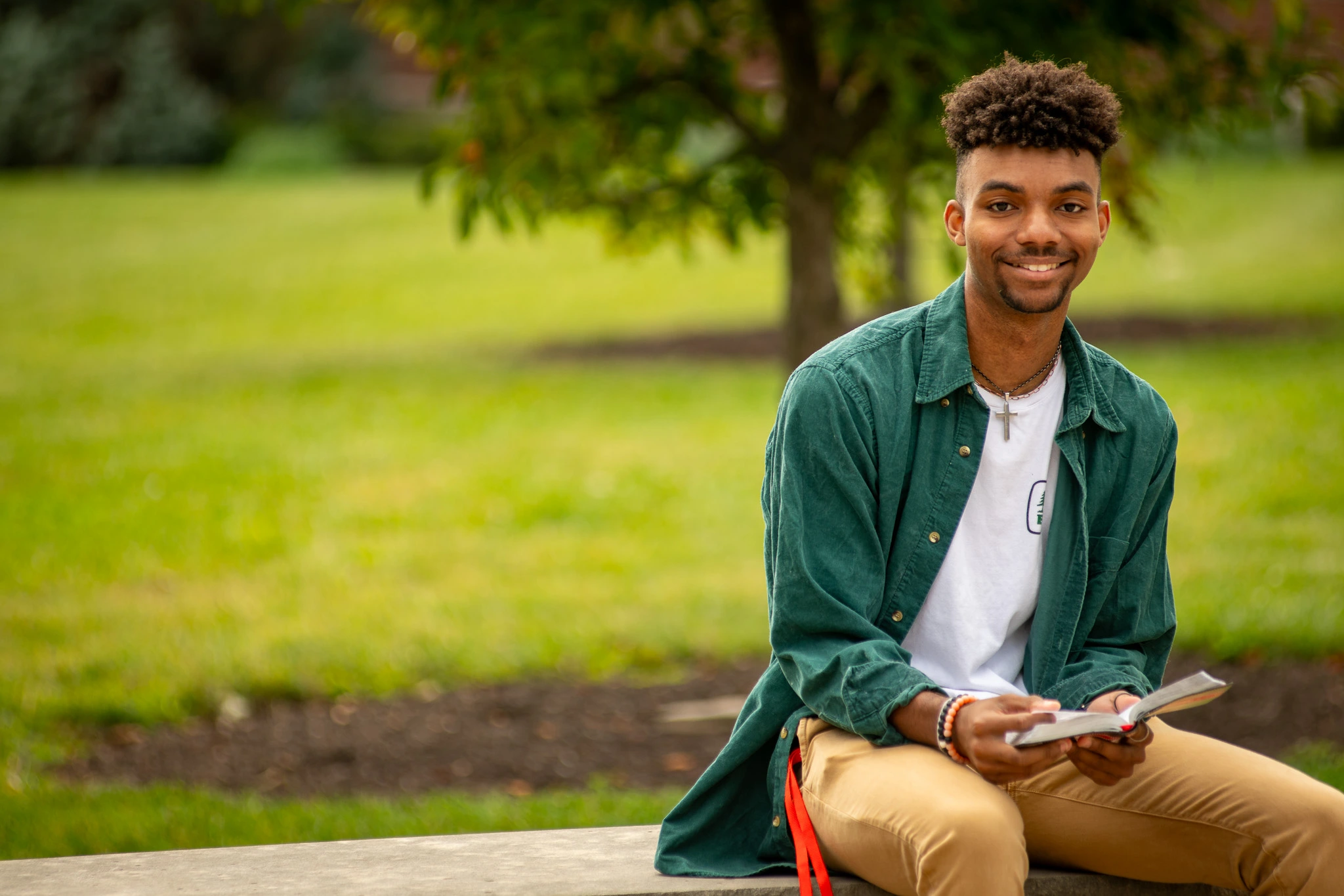 A student at Roberts Wesleyan University