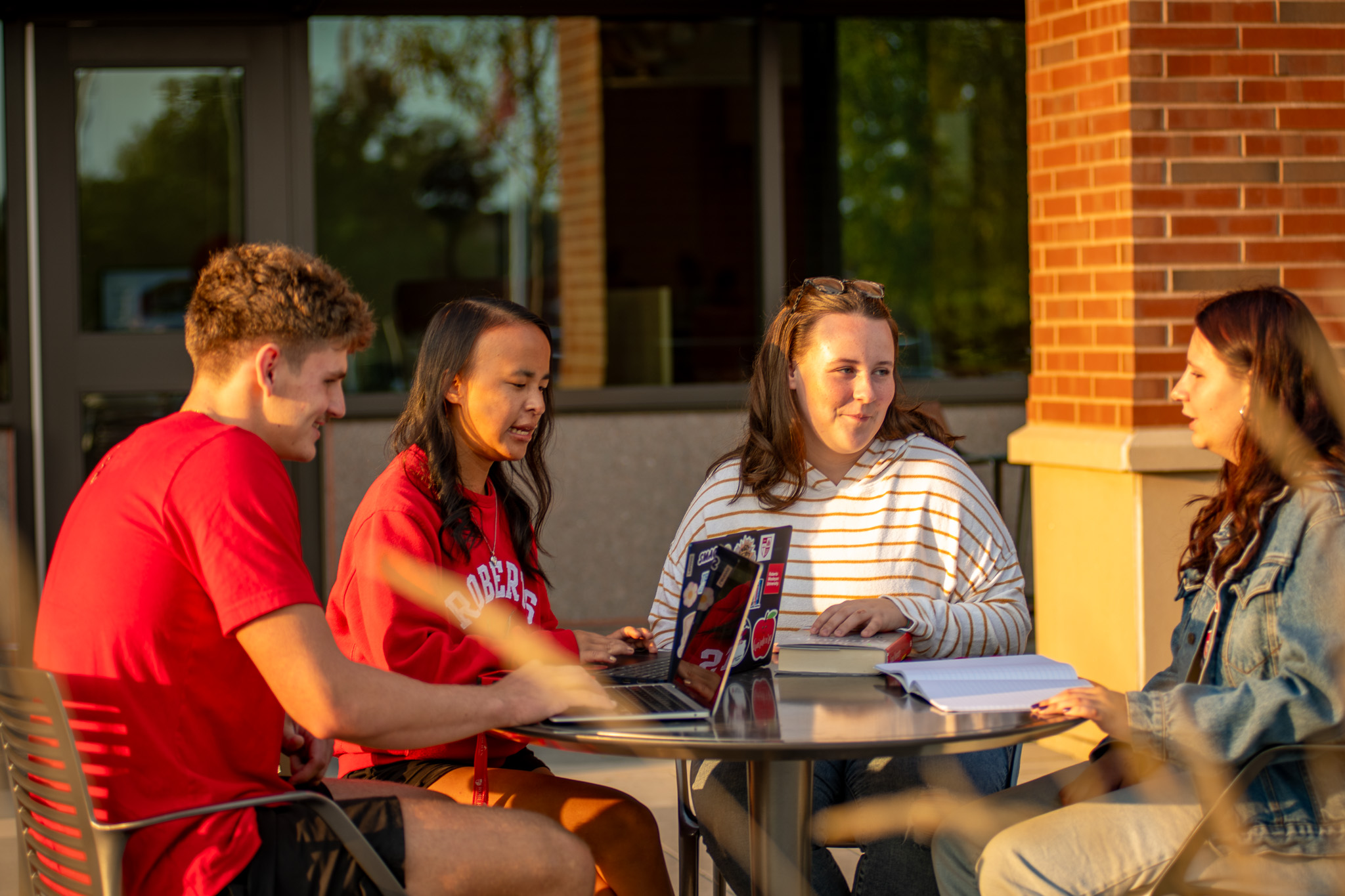 students working together near the GCEC