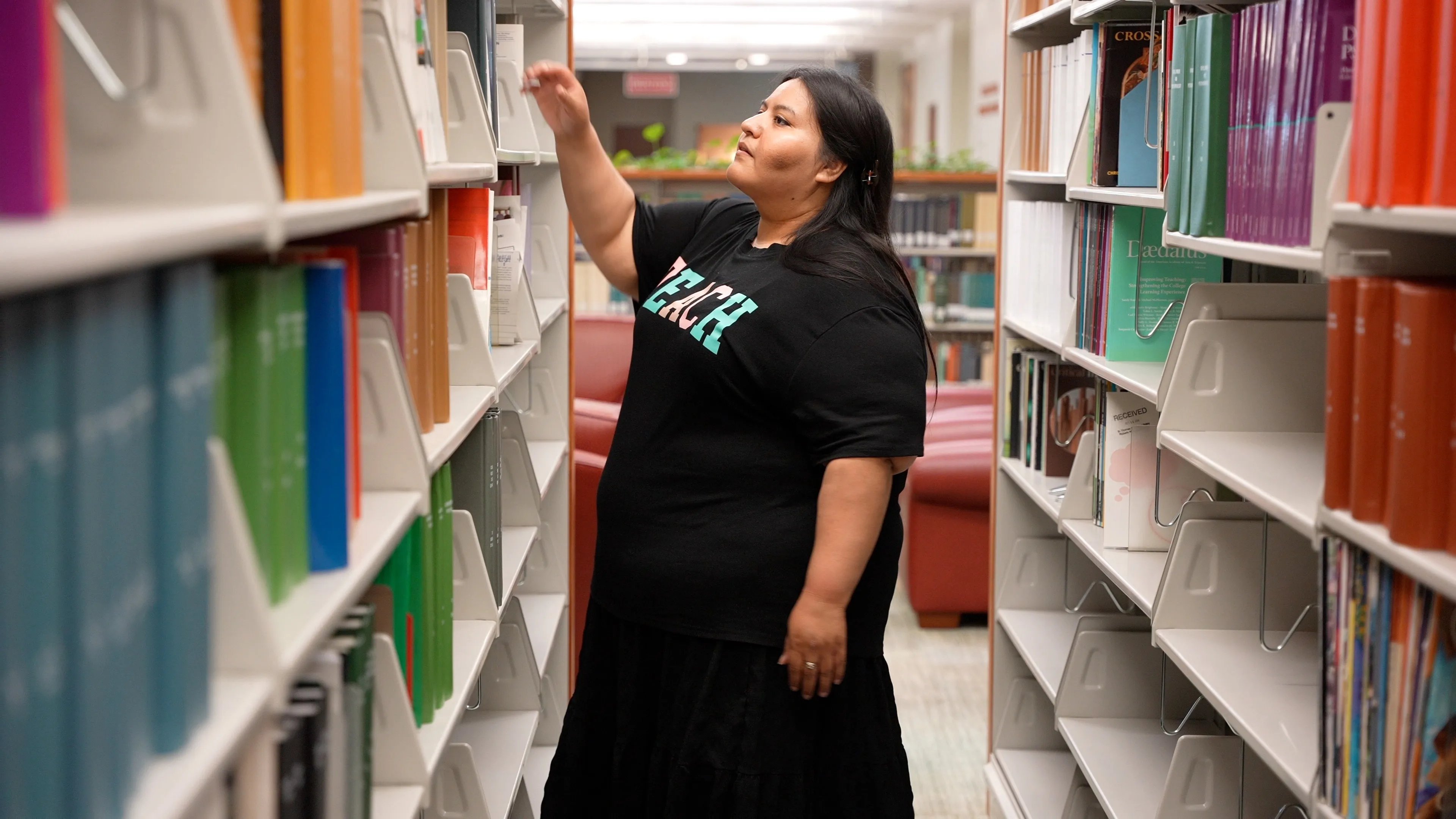 Vanessa Letic Cole in library