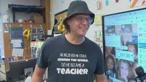 David Prevosti in his classroom